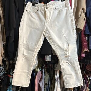 Mudd Women's Cream Ankle & Cropped Jeans